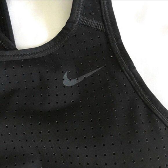 Nike Sports Bra Classic Crossback Black sz XS / S Removeable Pads Breathable - Picture 7 of 12
